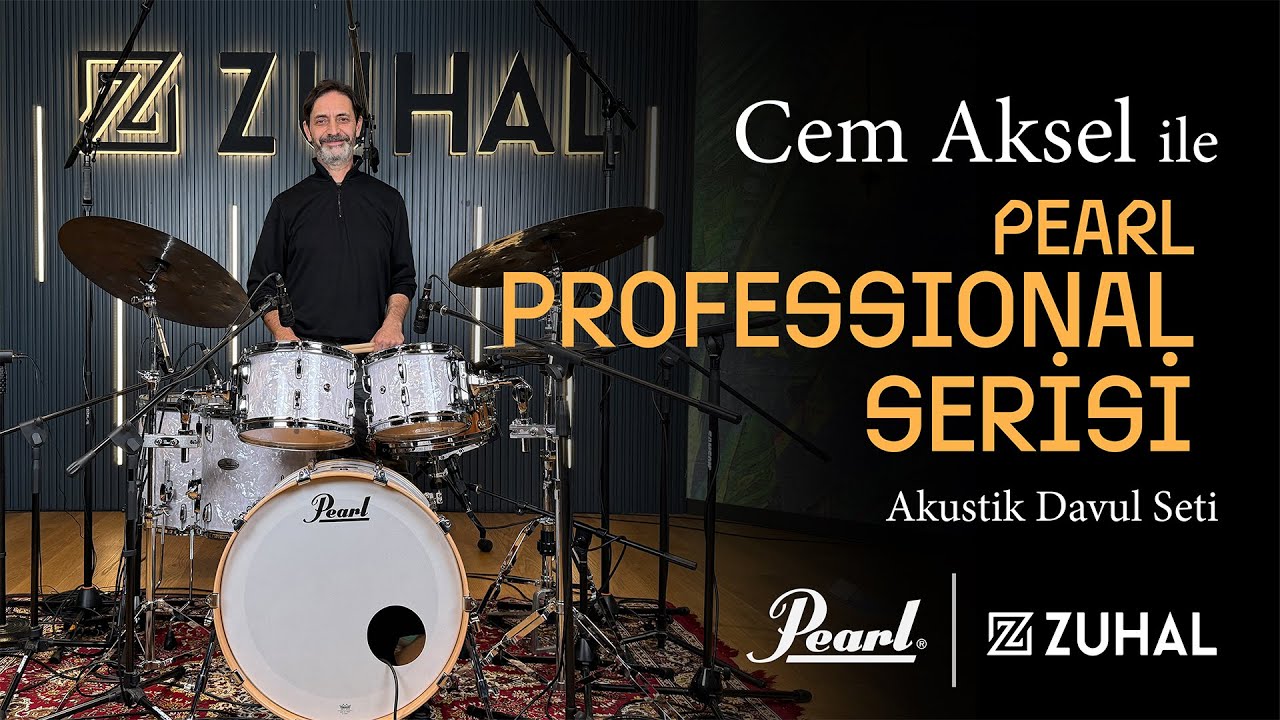 Pearl | Cem Aksel | Professional Serisi Akustik Davul Seti Tanıtım