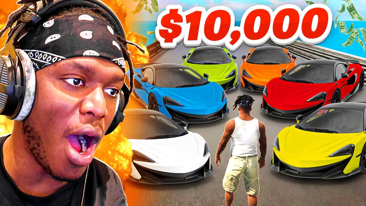KSI RACES THE SIDEMEN FOR $10,000 ON GTA 5