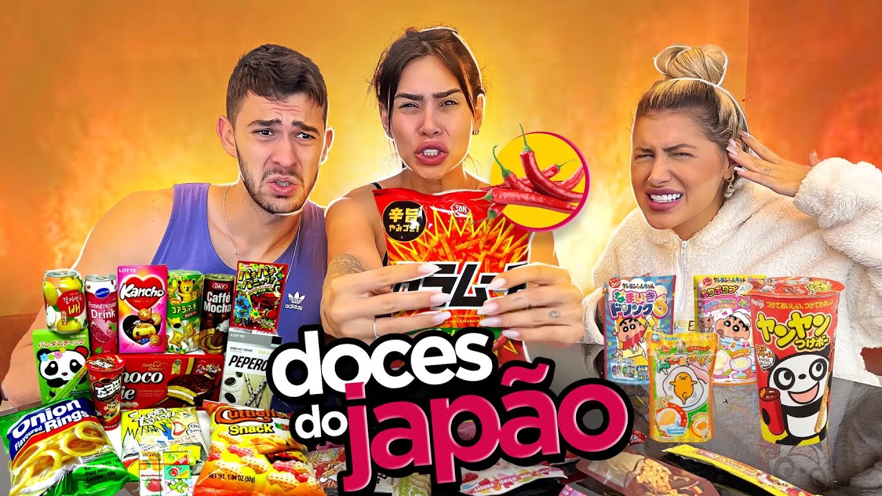 Experimentando Doces Estranhos Do Japão!!