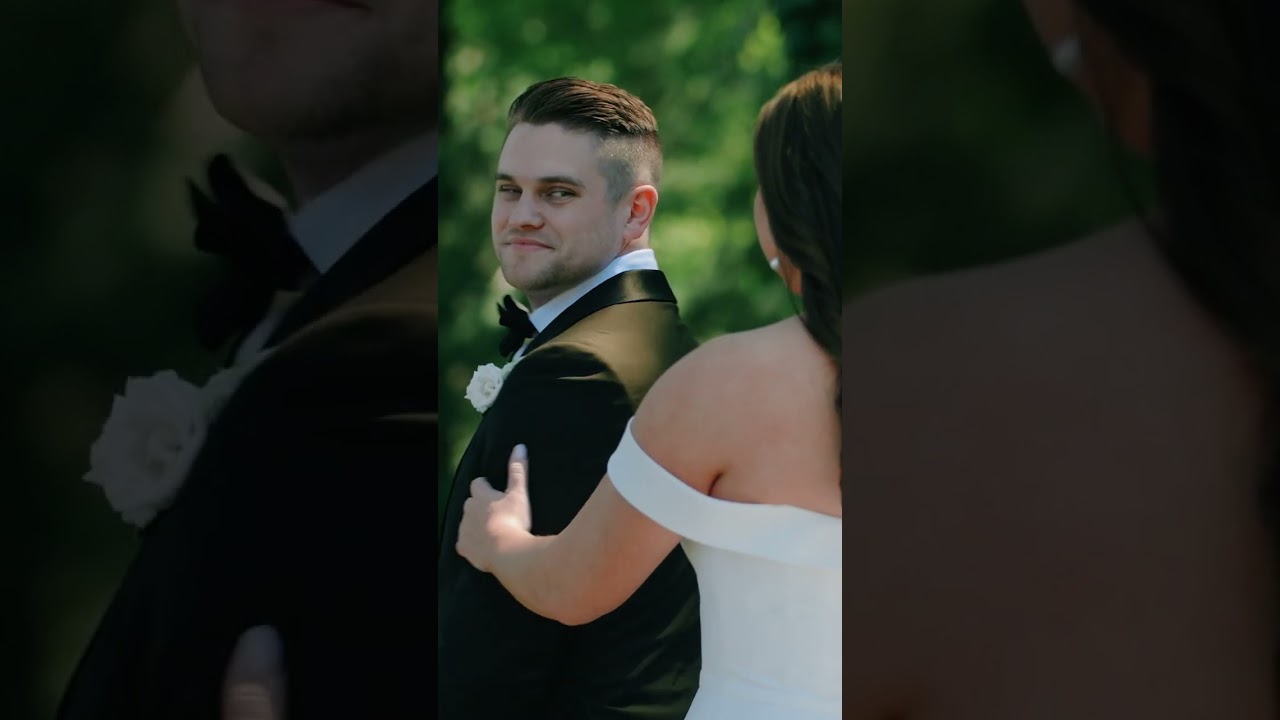 Who is More Excited for this First Look? The Groom or The Dog? #shorts