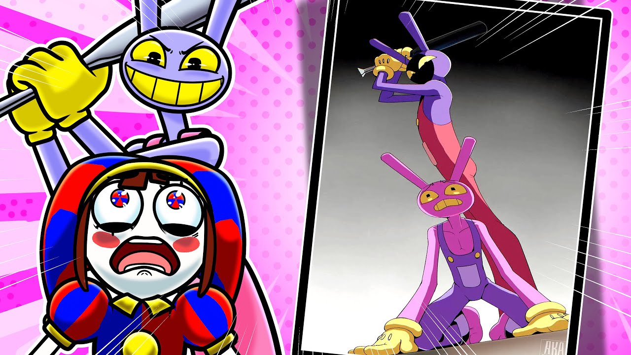 Jax e Pomni IMITARAM imagens ENGRAÇADAS! | Circo Digital