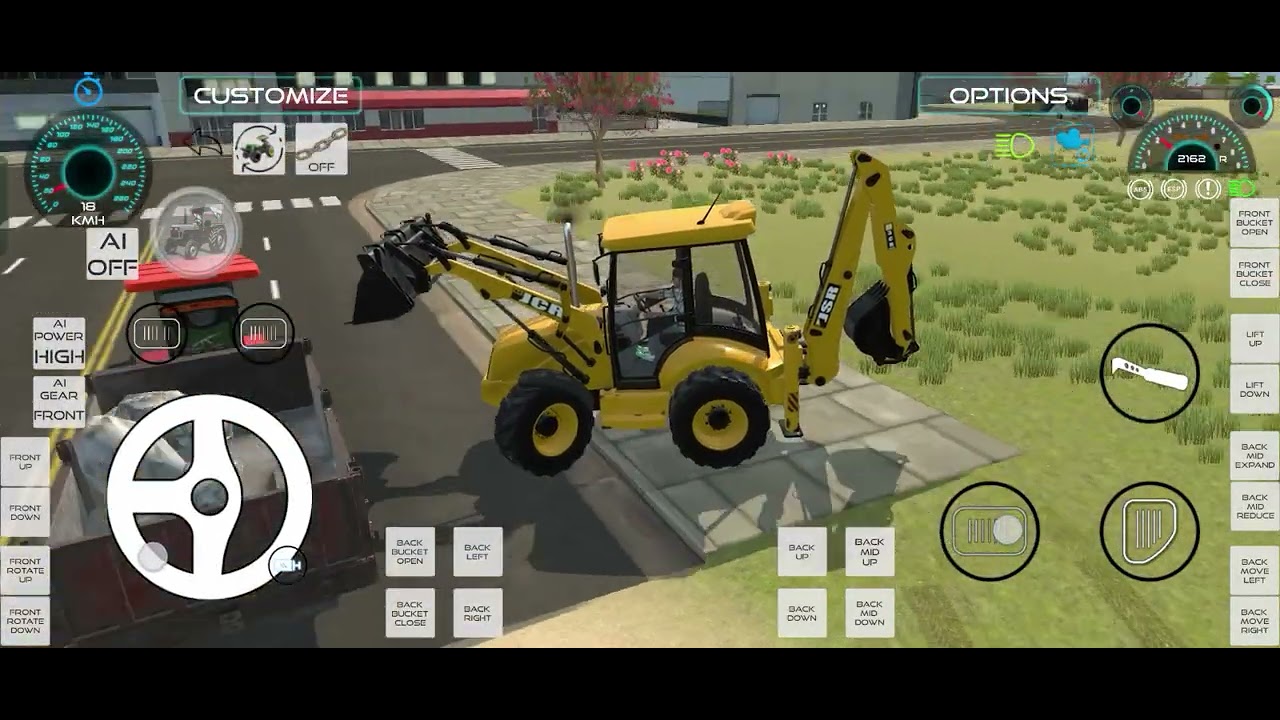 AAJ TO TRACTOR KO LOAD KR DIYA JCB SE 