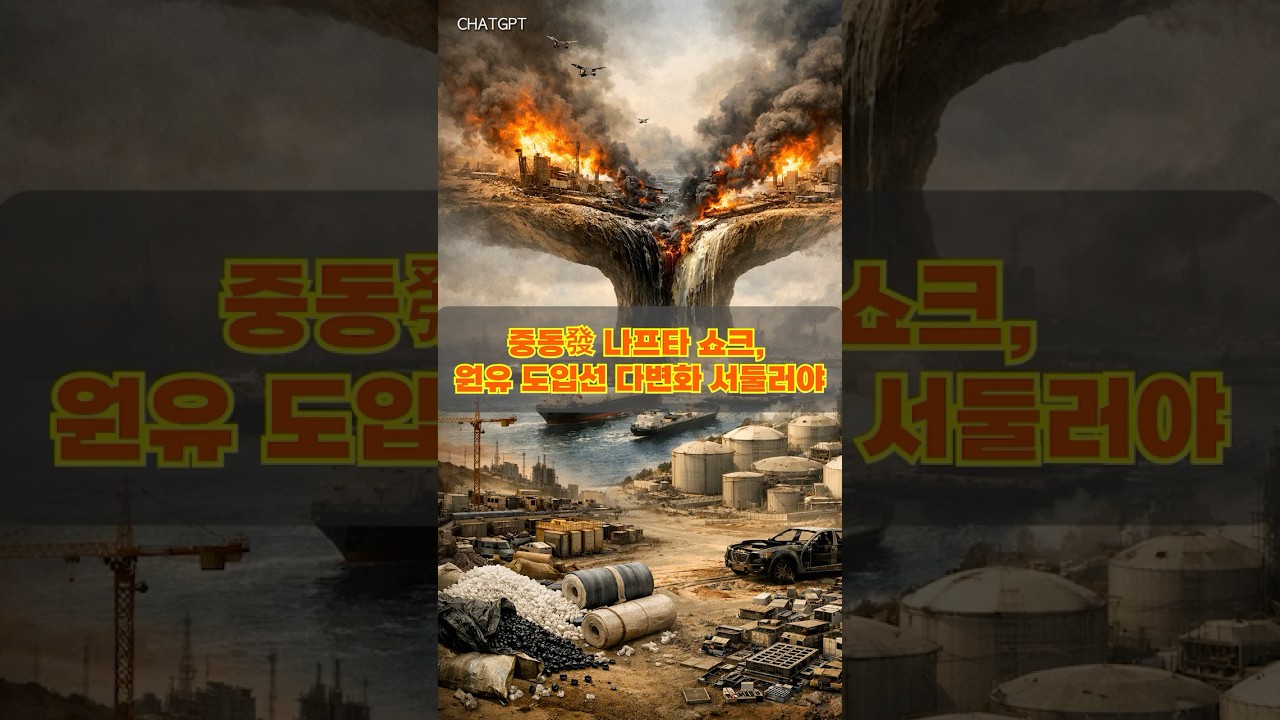 [1분사설] 중동發 나프타 쇼크, 원유 도입선 다변화 서둘러야