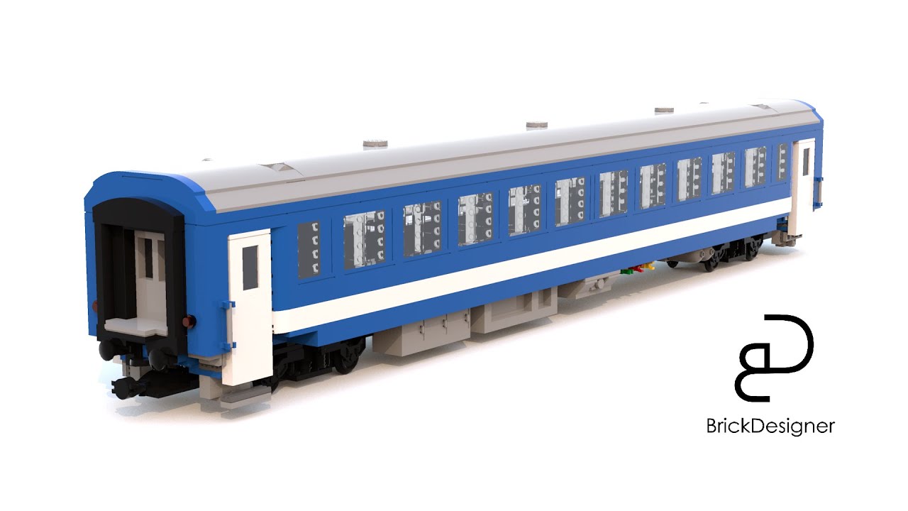 LEGO MOC - Bp 20-67 (Hungarian economy (2nd) class InterCity car)