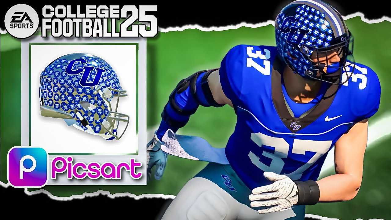 HOW TO CREATE CUSTOMIZE HELMET STICKERS ON COLLEGE FOOTBALL 25 !! (FOR MOBILE PHONES)