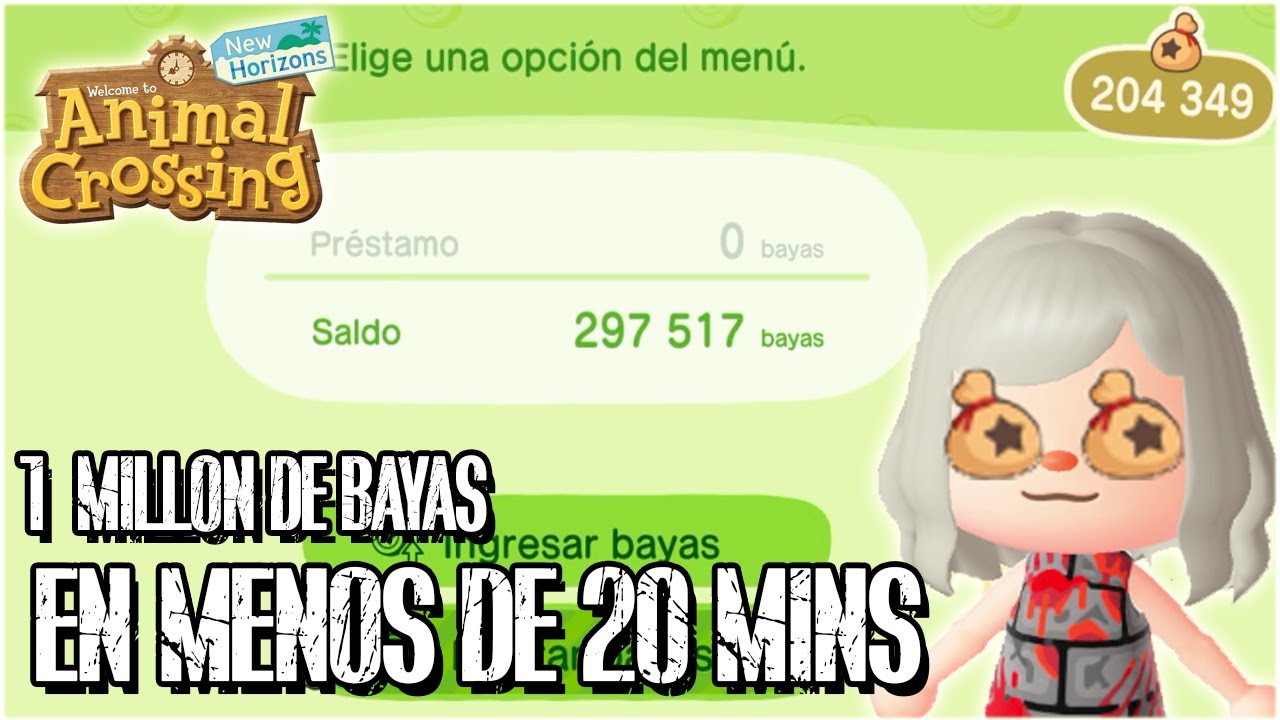 TRUCO l 1 MILLÓN de BAYAS en MENOS de 20 MINUTOS!!! l Animal Crossing New Horizons