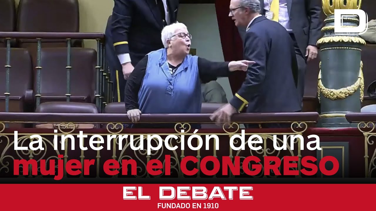 Una pensionista irrumpe a gritos dentro del Congreso al no aprobarse la ley Omnibus