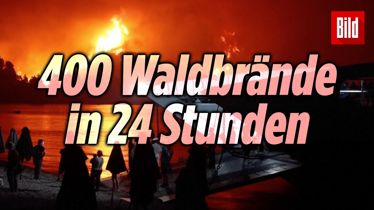 Waldbrände in Griechenland: Rettung nur noch per Boot