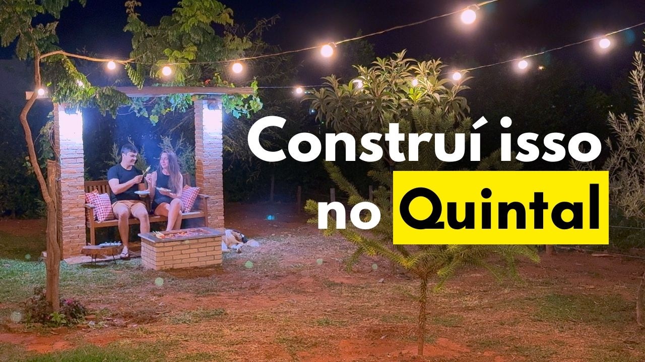 Lareira Externa: Transformei meu quintal em um Airbnb de LUXO gastando pouco