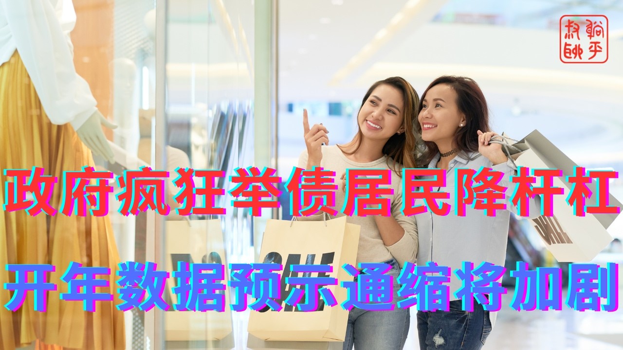 政府疯狂举债居民降杆杠||开年数据预示通缩将加剧