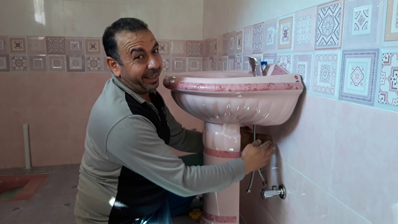 طريقة تركيب المغسله كامله