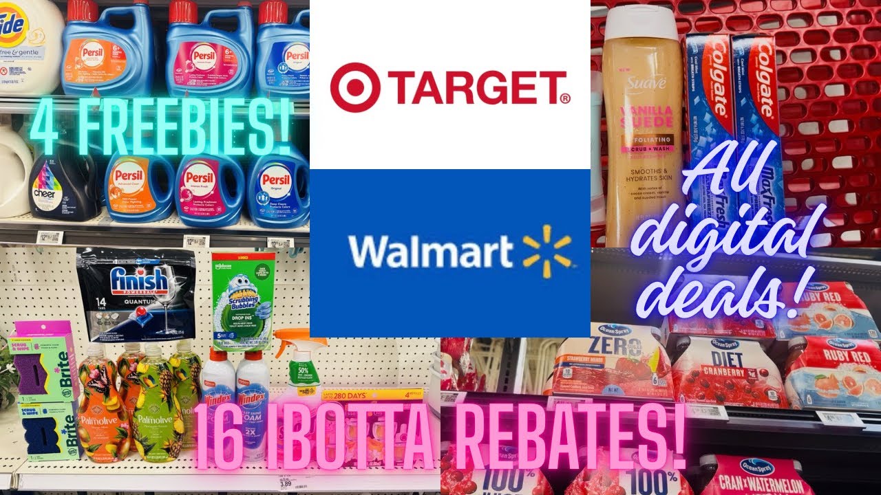 Все покупки в цифровом формате из Target и Walmart! 4 бесплатных подарка! 16 скидок IBOTTA!