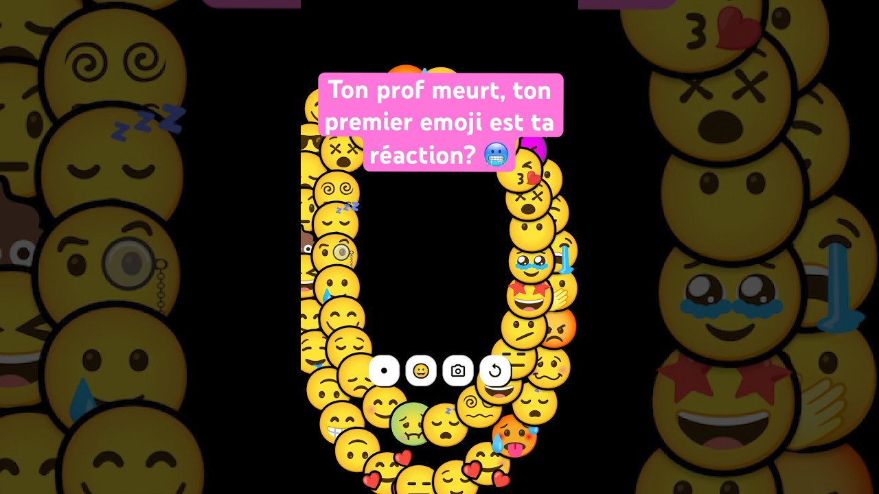 Ton prof meurt ton premier emoji et ta réaction ? 