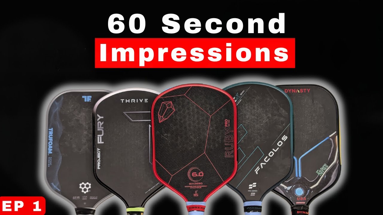 60-секундные впечатления от Paddle: Six Zero Ruby Pro, CRBN Waves, Thrive Fury, Dynasty Legend и ...