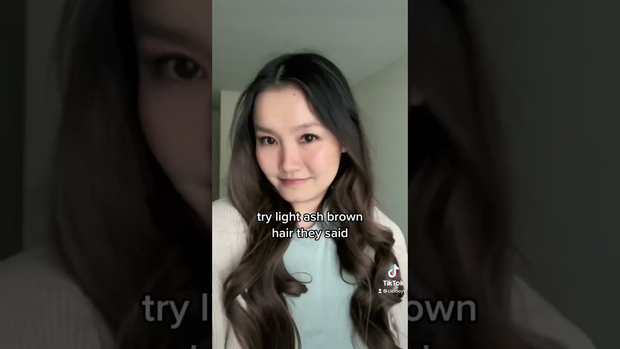 Try light ash brown hair #shorts #balayage #balayagecolor #ashbrown #brownhaircolor #brownhair