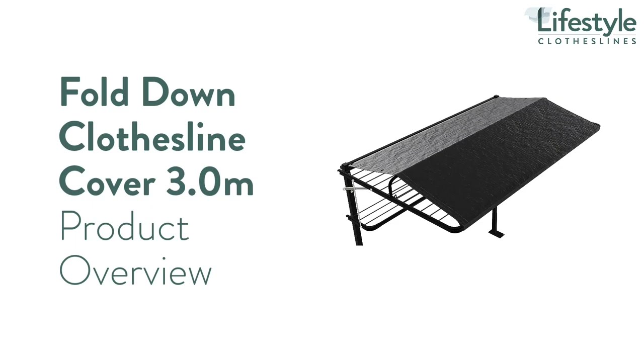 Fold Down Clothesline Cover 3.0m Product Overview - Lifestyle Clothesline