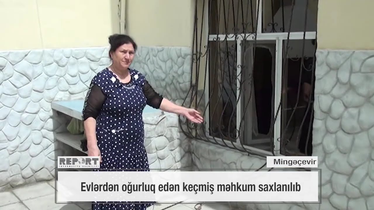 Mingəçevirdə evlərdən oğurluq edən keçmiş məhkum saxlanılıb