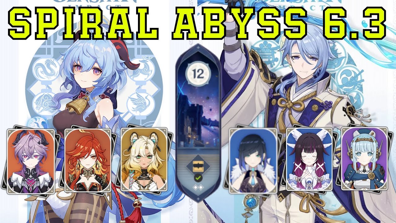 C0 Ganyu Melt & C0 Ayato x Ineffa Lunar-Charged | Spiral Abyss Floor 12 | Genshin Impact 6.3