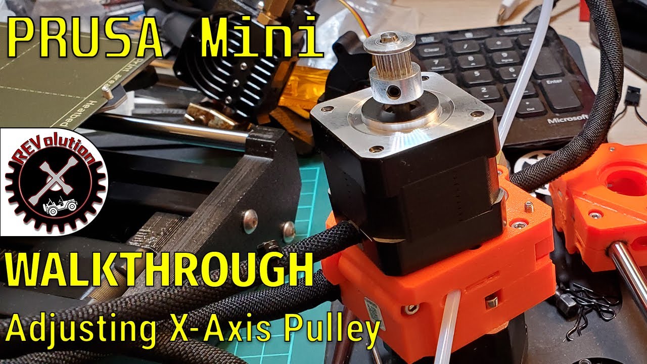 Prusa Mini — Пошаговая инструкция по настройке шкива оси X.