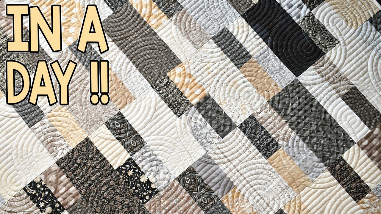 Vintage Cobblestone an Easy Quilt Pattern Anyone Can Try with 10 inch Squares!