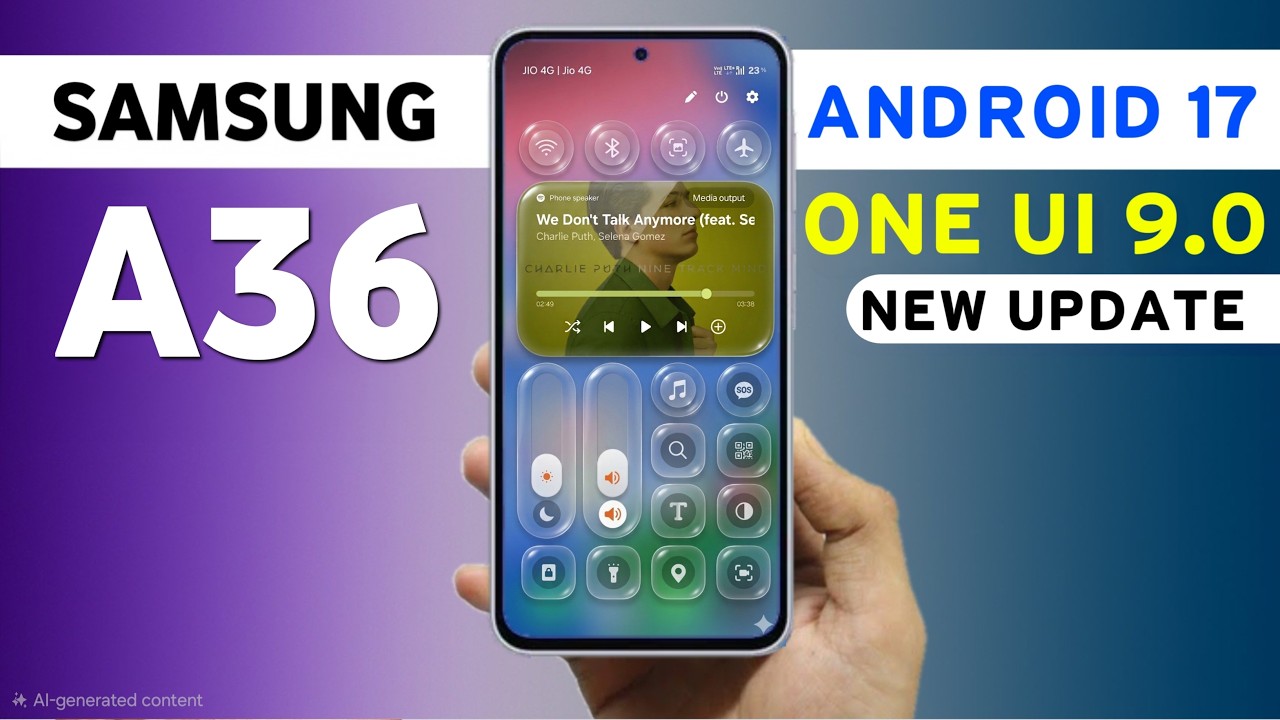 Samsung A36 One Ui 9.0 Android 17 Update | New Features & Release Date | A36 New Update #samsunga36