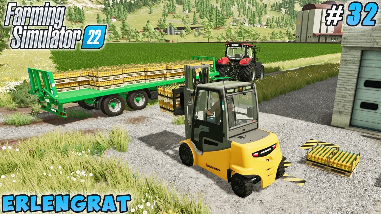 Caring for crops, selling sunflower oil, making hay bales | Erlengrat | Farming simulator 22 |  #32