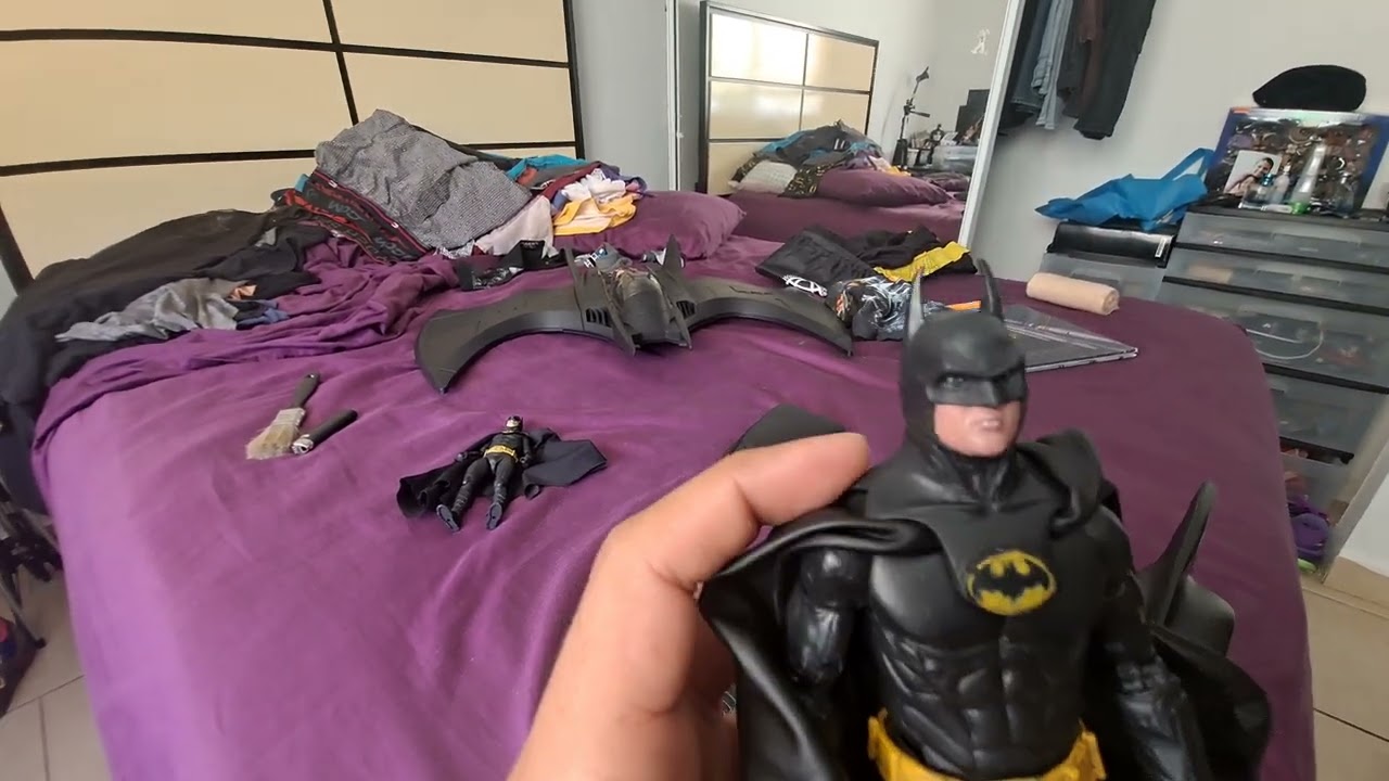 W.I.P. McFarlane Toys Michael Keaton Batman 1989 DC Multiverse + Returns + Batmobile!