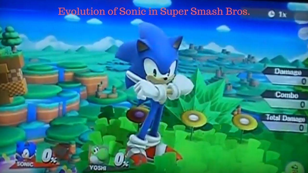 Evolution of Sonic in Super Smash Bros (Graphics, Moveset, Sound Clips Animations & More!)