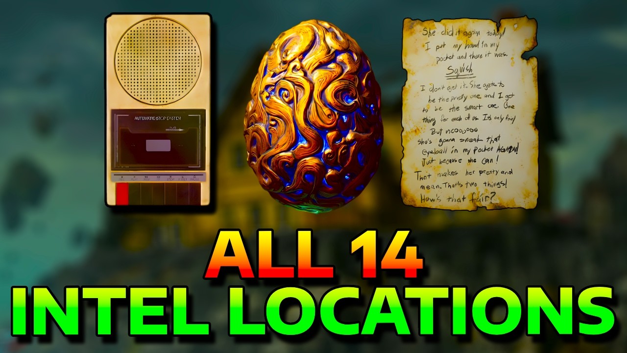 REX INFERNUS - ALL 14 INTEL LOCATIONS - BLACK OPS 7 ZOMBIES