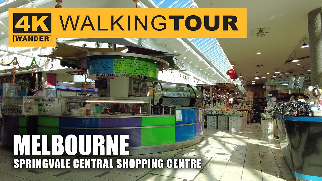 Springvale Central Shopping Centre Walking Tour in Melbourne, Australia (4K 60fps)