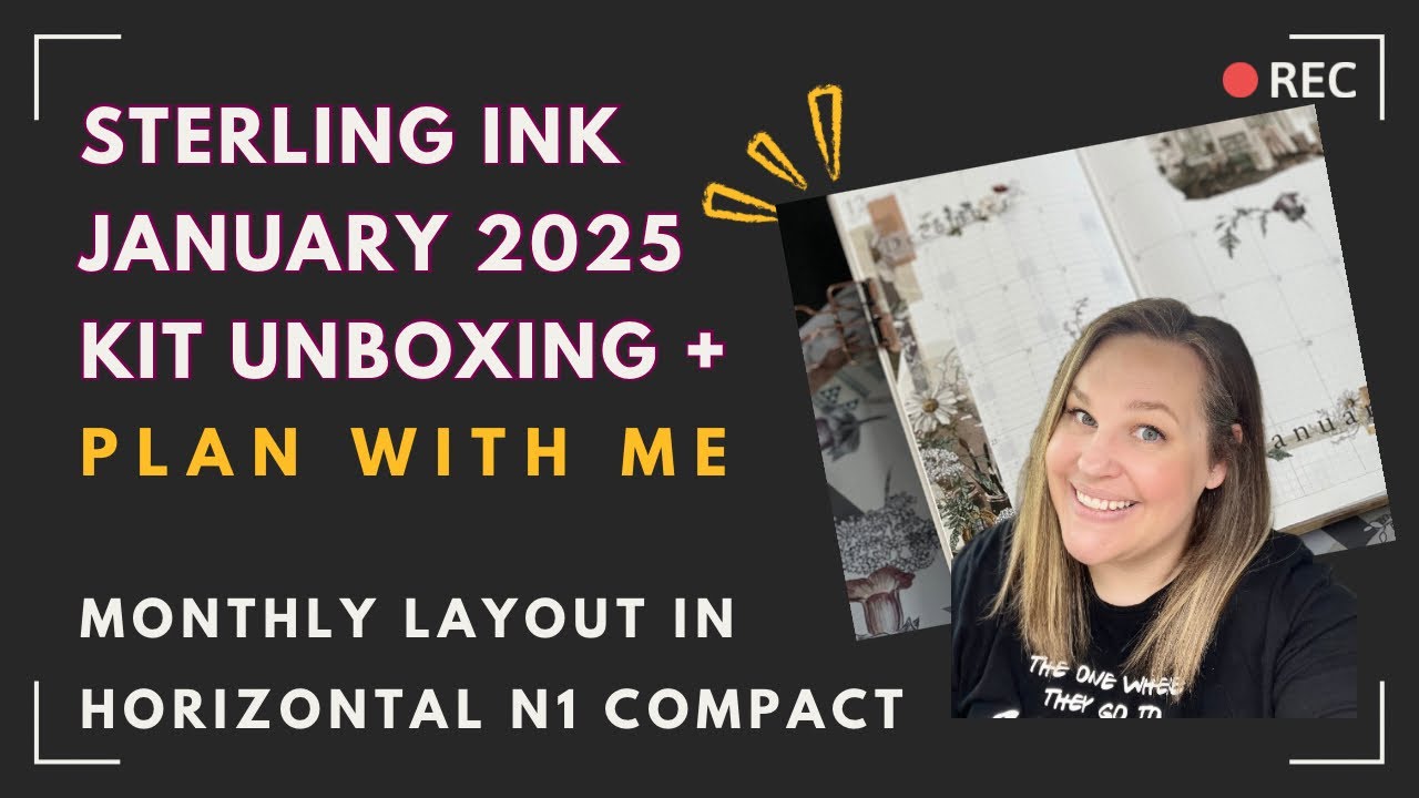 Sterling Ink January 2025 Kit & Monthly Plan with Me | Common Planner Horizontal N1