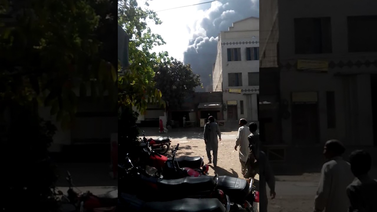 Fire  near Timber Market Lahore