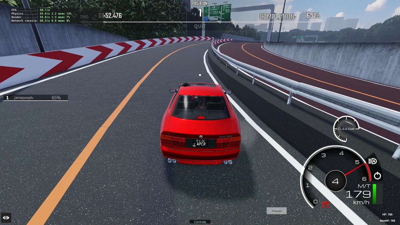 C1 Clockwise Loop - BMW 850CSi E31 - 3:07.259 | Midnight Racing: Tokyo
