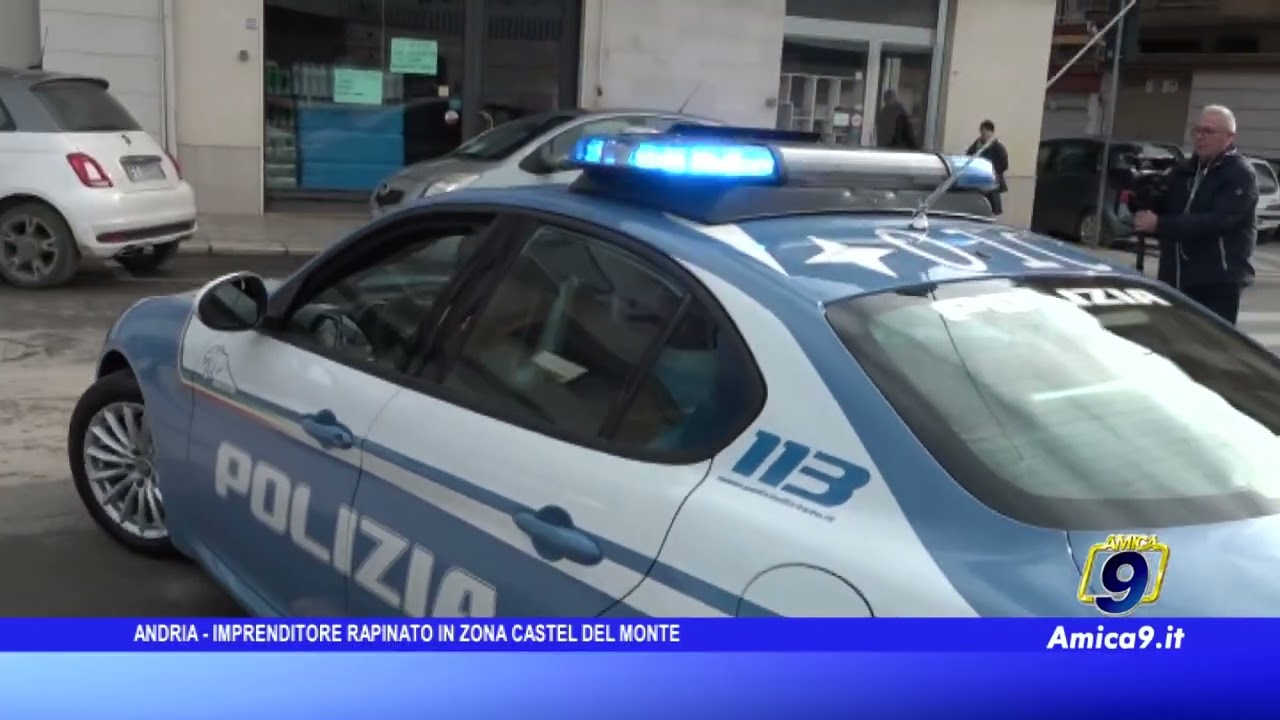 Andria, imprenditore rapinato in zona Castel del Monte