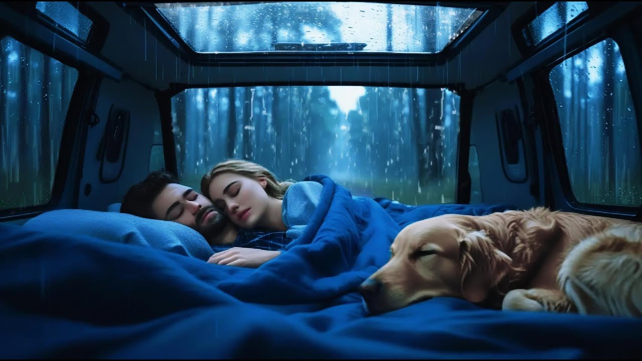 Rain Sounds for Sleeping 🌧️ Heavy Rain in Car for Relaxation, Focus and Quiet Night Ambience - ASMR