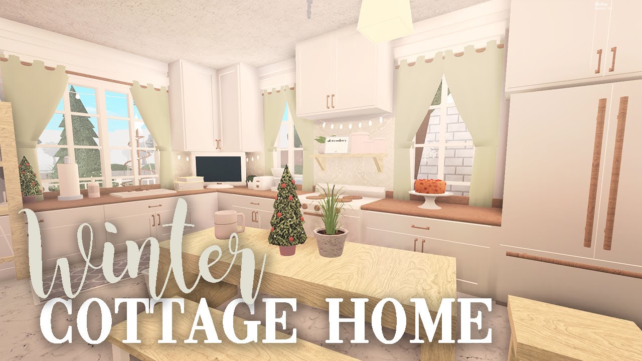 Winter Cottage Home | Bloxburg Build | alixia