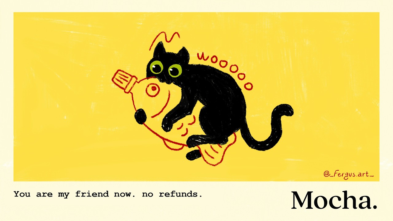 greedy cat.