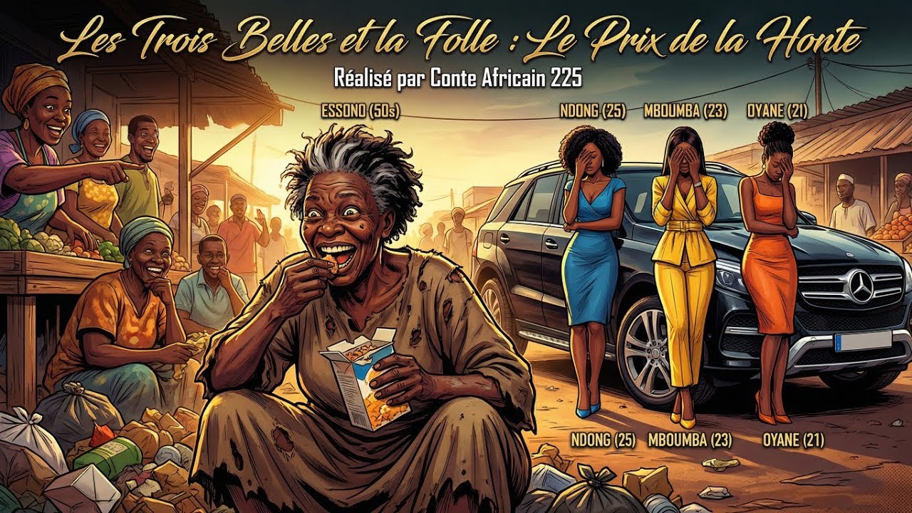 Trois belles femmes qui avaient honte de leur mère folle #histoireafricaine