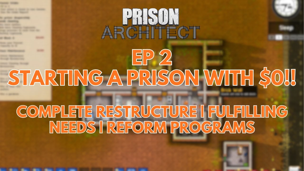 Prison Architect &mdash; Total Prison Overhaul: Zero Money Start | Flow & Security + Reform Programs