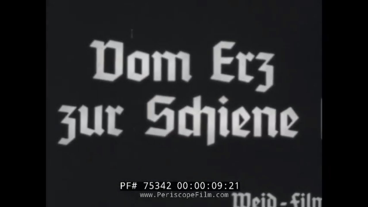 SMELTING IRON ORE INTO STEEL  GERMAN 1930s SILENT MOVIE 75342