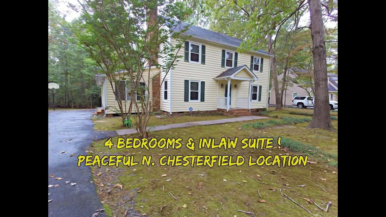 Tranquil Chesterfield VA Home for Sale HUGE Deck ++$310K++