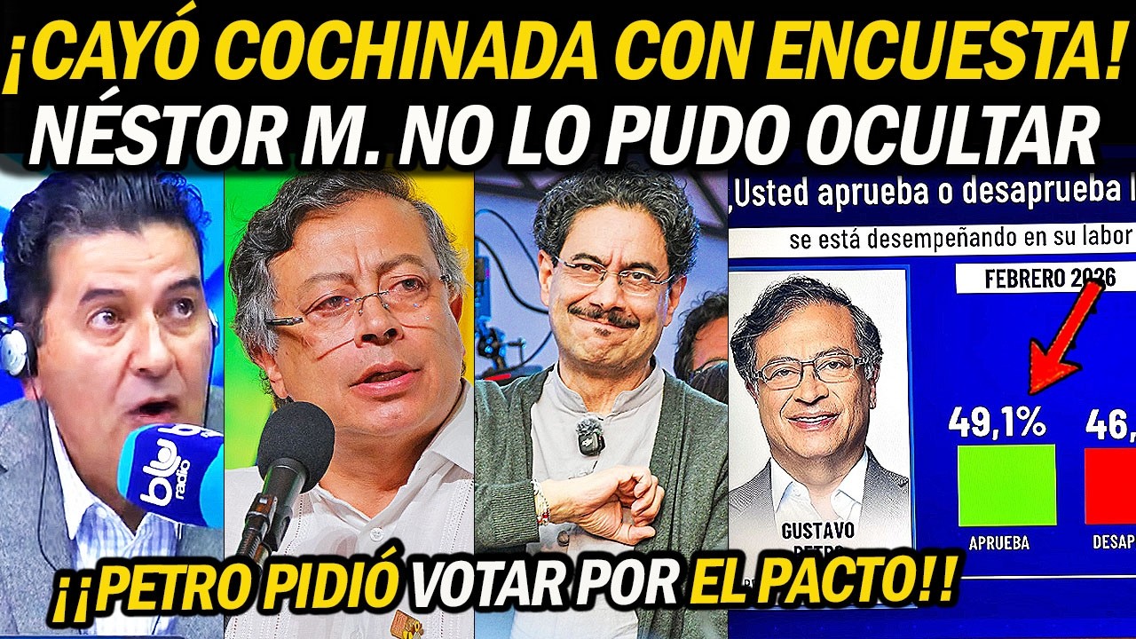 PETRO PIDIÓ VOTAR POR EL PACTO tras C0CHINADA de Caracol en ENCUESTA ¡Néstor M. NO LO PUDO OCULTAR!