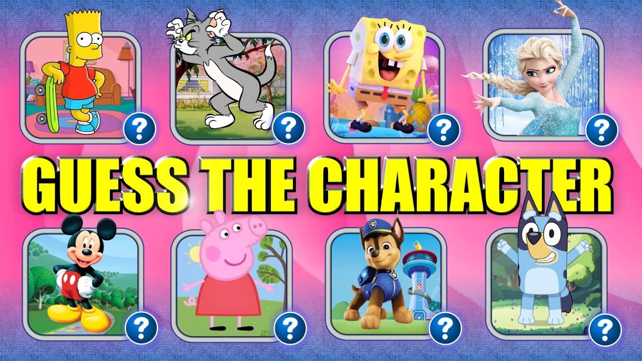 Guess The Most Famous Cartoon Characters Challenge | Fun Trivia for Kids | Do You Know Them All? ✅