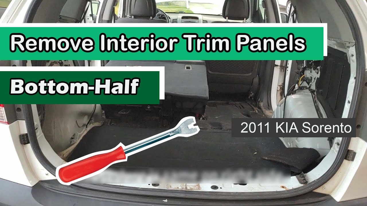 Remove Interior Trim Panels / Bottom-Half: 2011 KIA Sorento