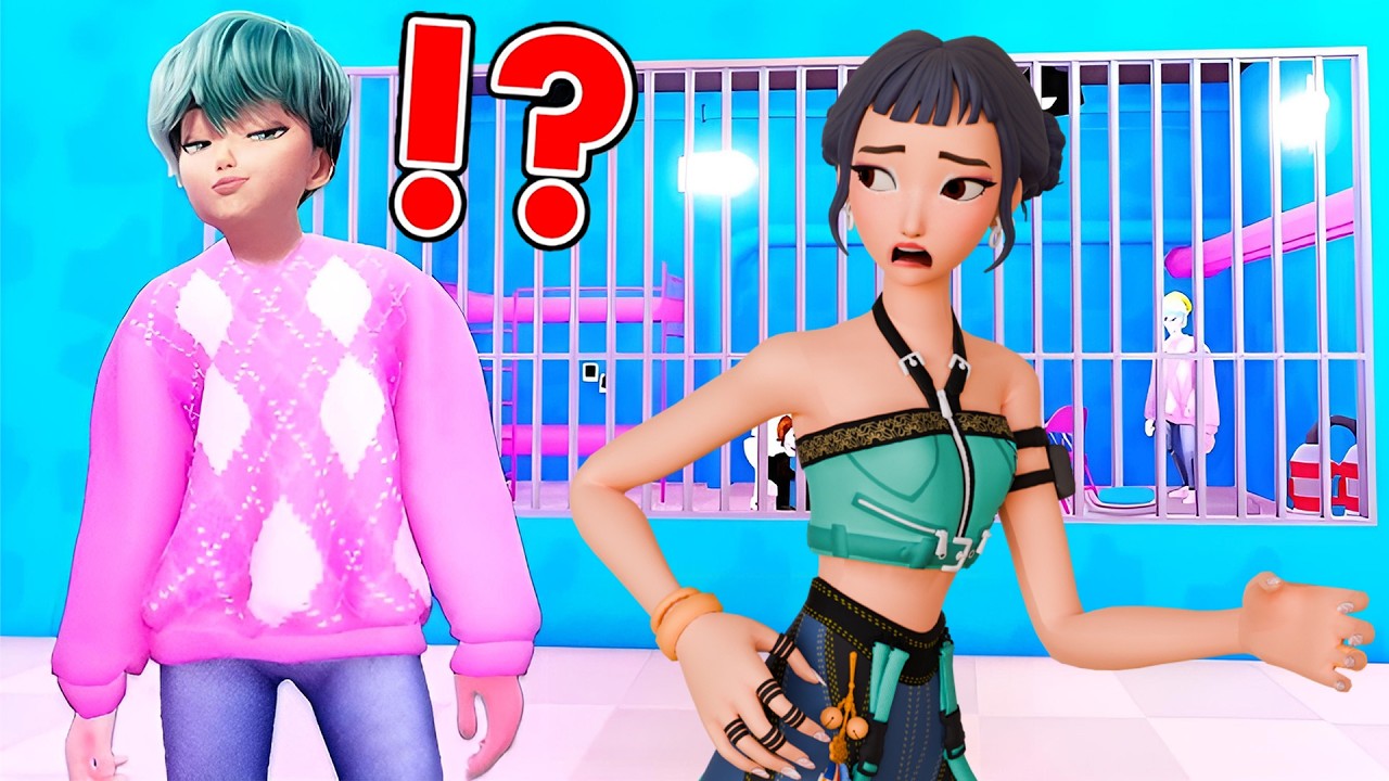 Zoey Plays Escape Baby Saja Prison Run in Roblox