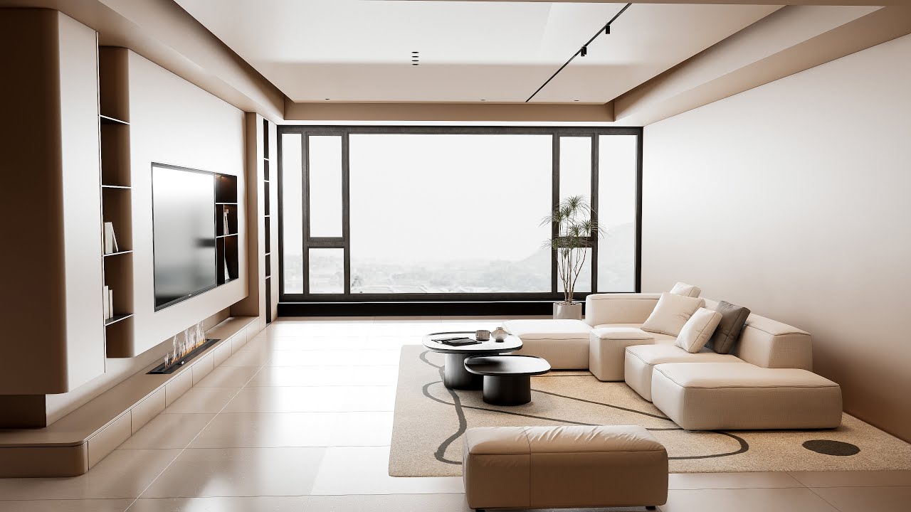 Living room 33 enscape rendering