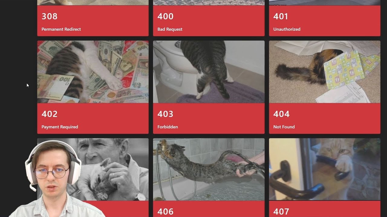 Middleware в FastAPI - разбираем на стриме c мемными кодами HTTP и атакующей собакой-облизакой