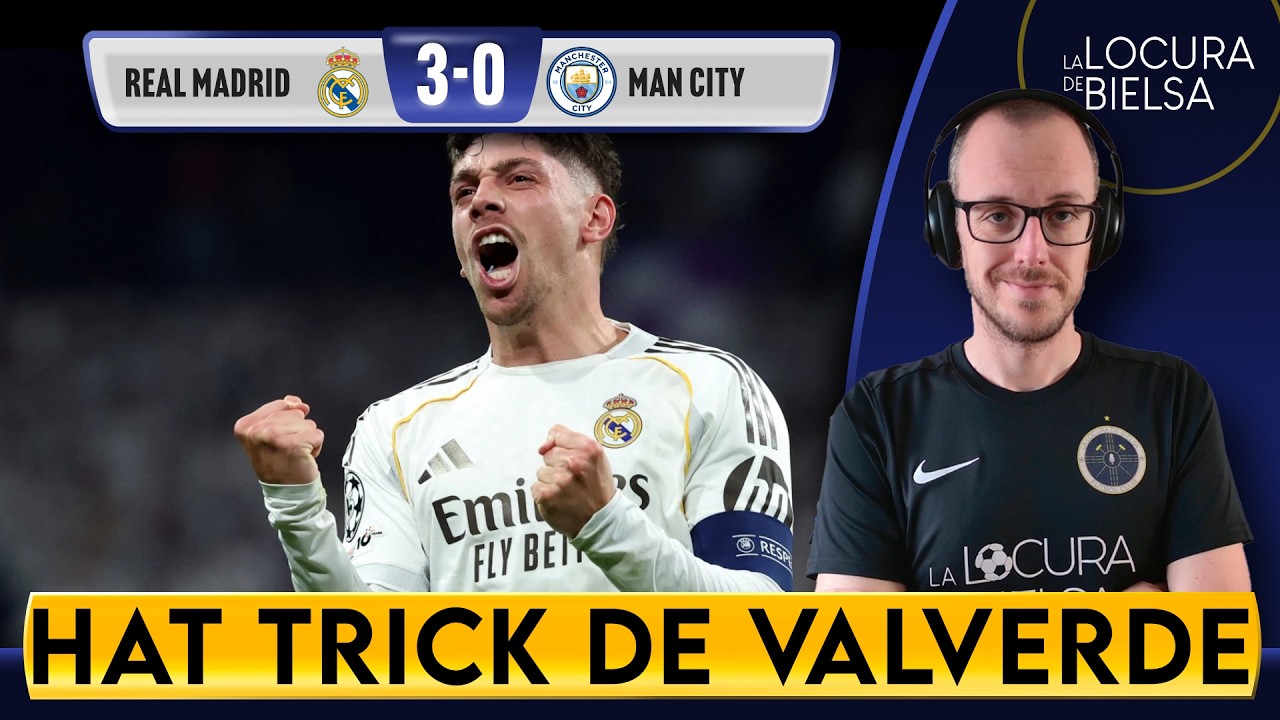 VALVERDE ACABÓ CON EL CITY - REAL MADRID 3 MAN CITY 0
