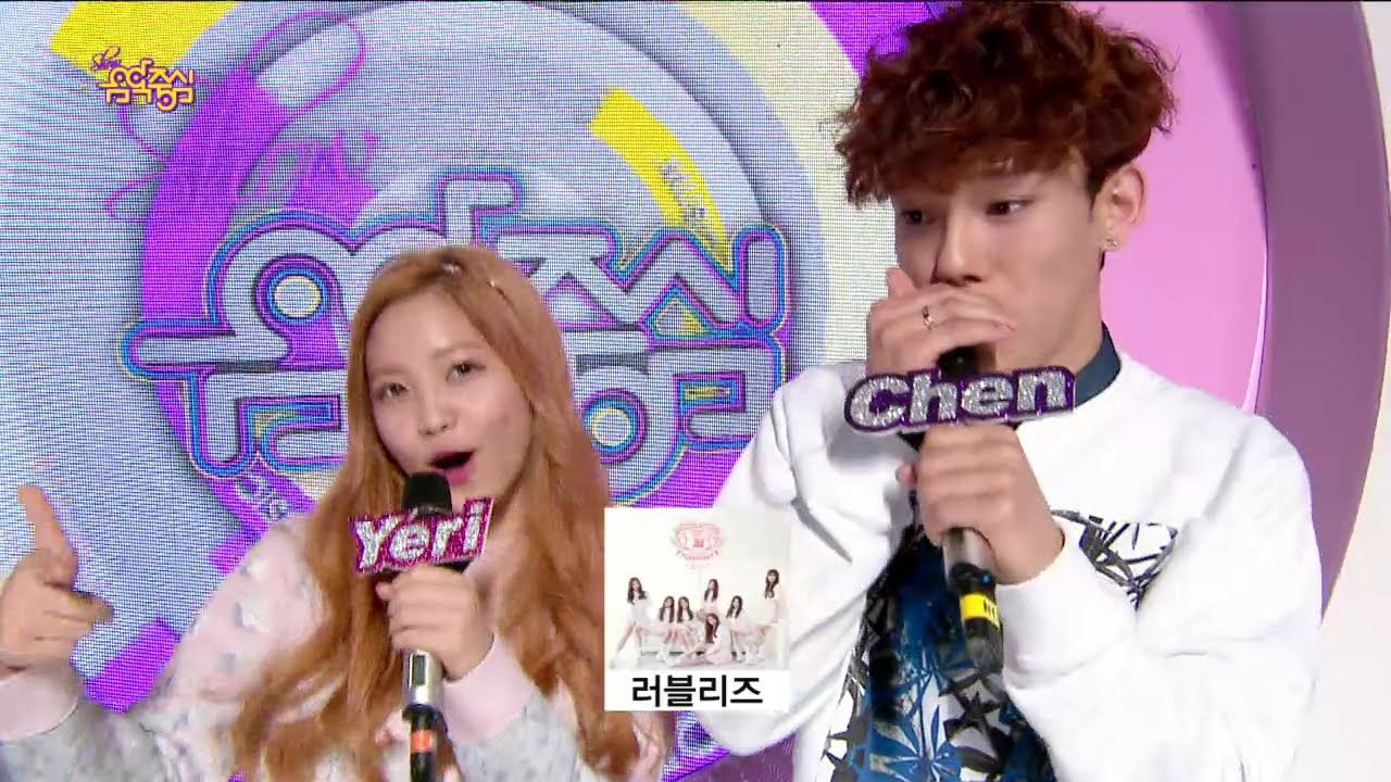 【TVPP】Chen(EXO) - Special MC with Personal Talent, 스페셜 MC를 맡은 첸, 예리와 콜라보 개인기! @ Show Music core Live