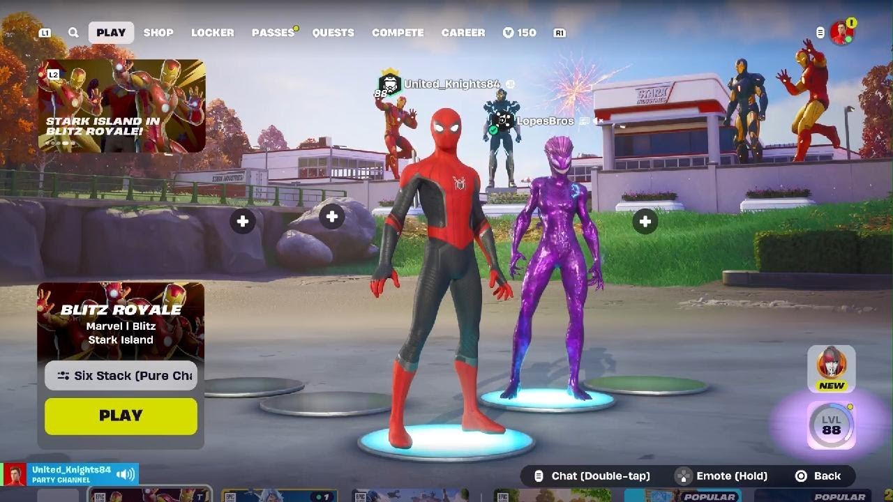 Fortnite Six Stack Blitz Royale | New Skins 🔥 LopesBros